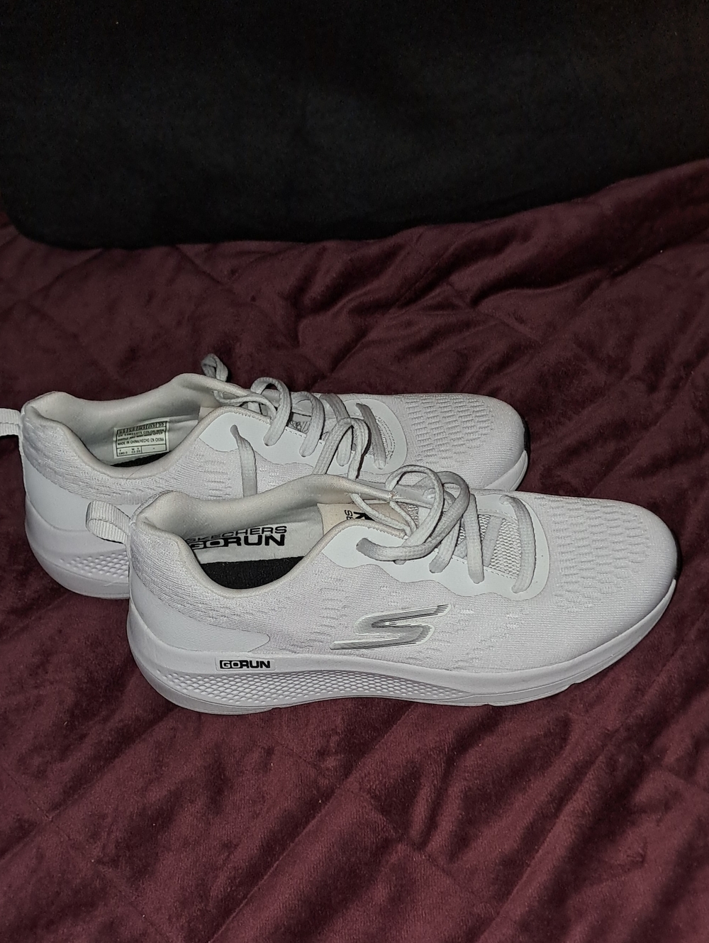 Skechers Women's GO RUN White Athletic Sneakers